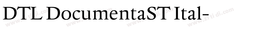 DTL DocumentaST Ital字体转换